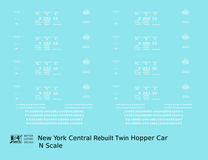 New York Central System Rebuilt Twin Hopper White