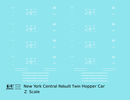 New York Central System Rebuilt Twin Hopper White