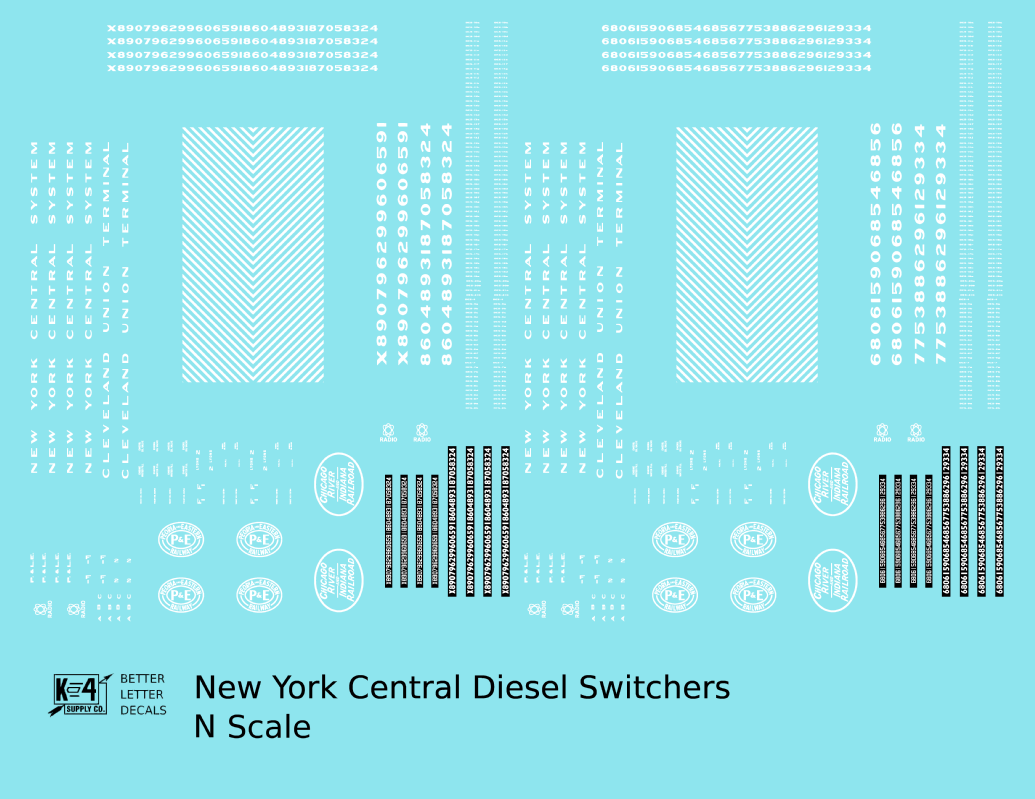 New York Central Diesel Switcher Locomotive White