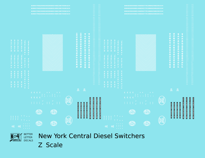 New York Central Diesel Switcher Locomotive White