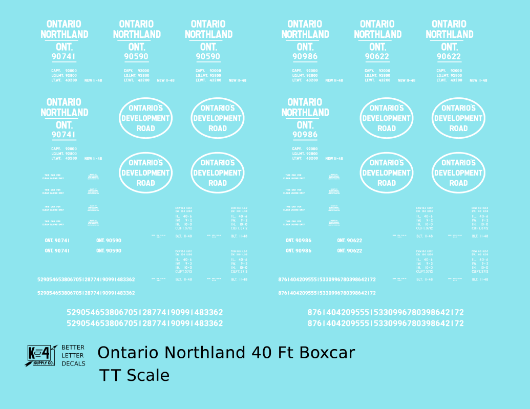 Ontario Northland 40 Ft Boxcar White Ontario’s Development Road
