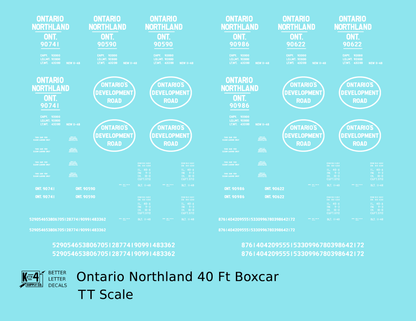 Ontario Northland 40 Ft Boxcar White Ontario’s Development Road