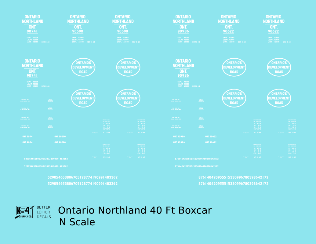 Ontario Northland 40 Ft Boxcar White Ontario’s Development Road