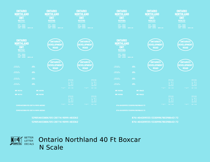 Ontario Northland 40 Ft Boxcar White Ontario’s Development Road