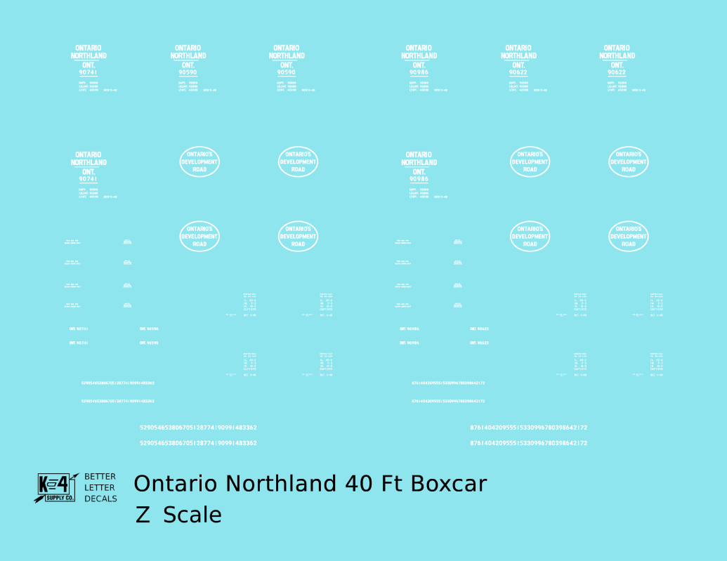 Ontario Northland 40 Ft Boxcar White Ontario’s Development Road