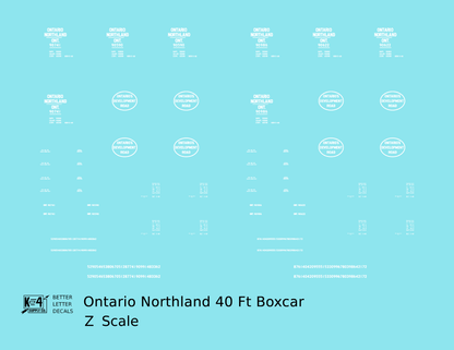Ontario Northland 40 Ft Boxcar White Ontario’s Development Road