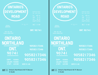 Ontario Northland 40 Ft Boxcar White Ontario’s Development Road