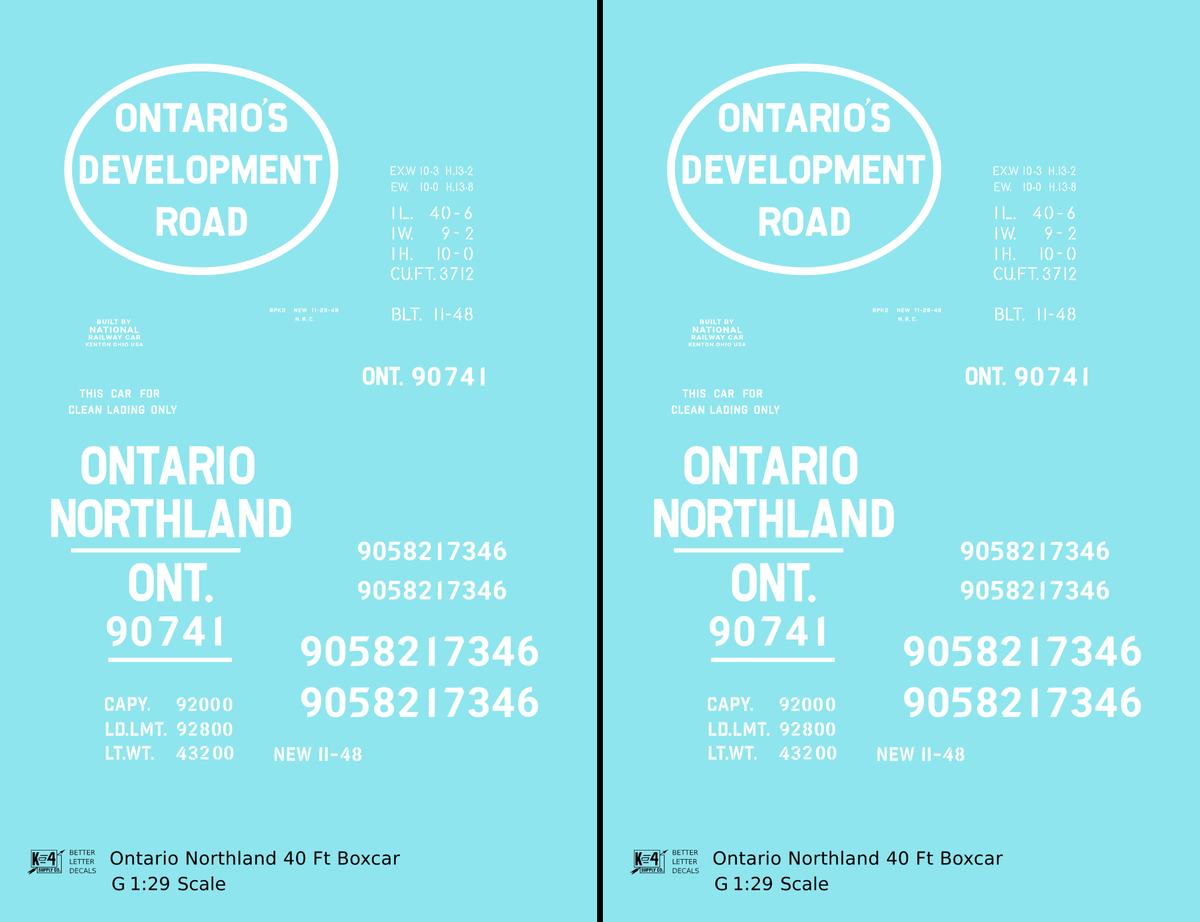Ontario Northland 40 Ft Boxcar White Ontario’s Development Road