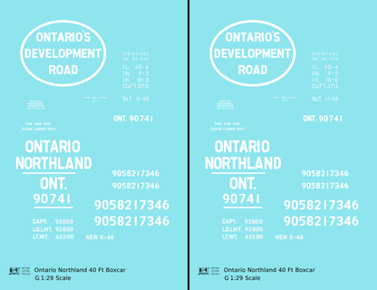 Ontario Northland 40 Ft Boxcar White Ontario’s Development Road