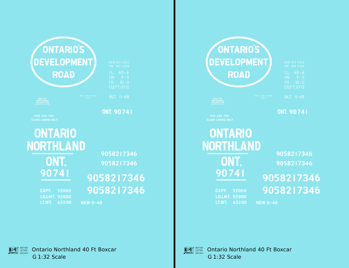 Ontario Northland 40 Ft Boxcar White Ontario’s Development Road