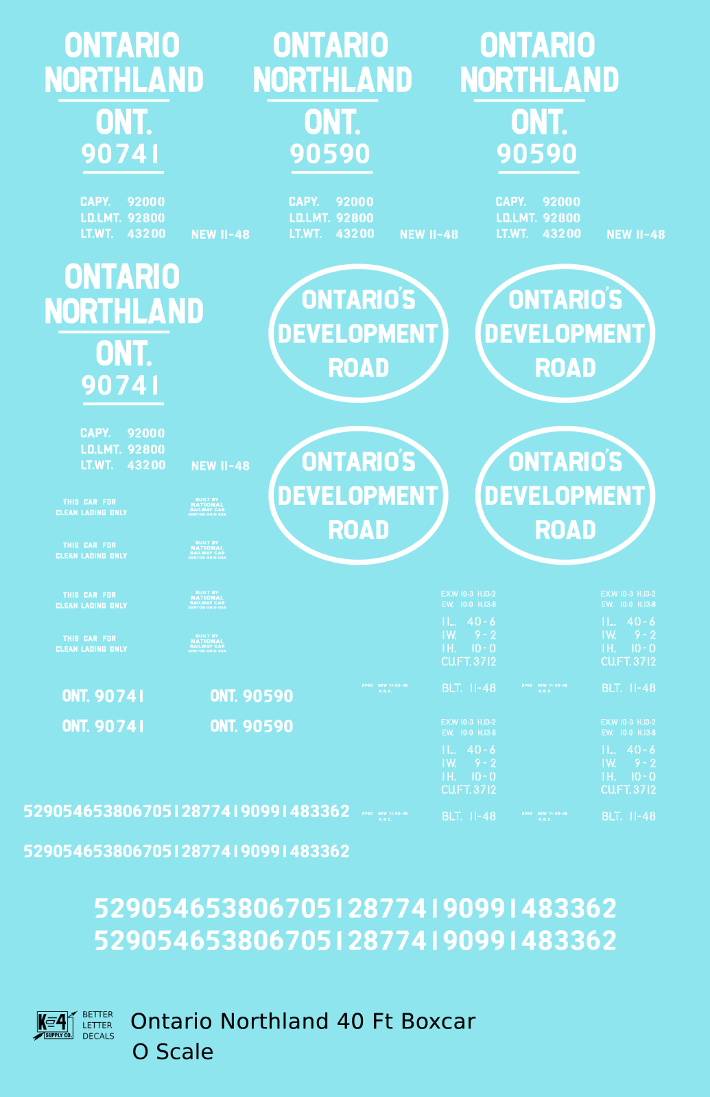 Ontario Northland 40 Ft Boxcar White Ontario’s Development Road