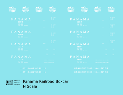 Panama Railroad 40 Steel Boxcar White Canal Zone