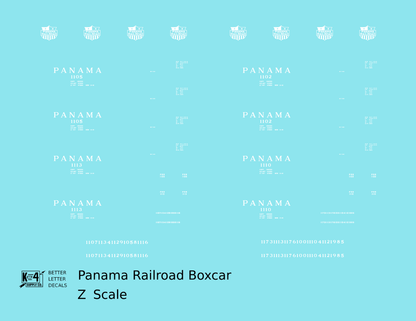 Panama Railroad 40 Steel Boxcar White Canal Zone