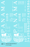 Panama Railroad 40 Steel Boxcar White Canal Zone - Decal - Choose Scale