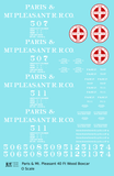 Paris and Mt Pleasant Railroad 40 Ft Wood Boxcar White and Red Texas