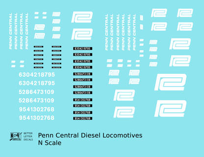 Penn Central PC Diesel Locomotive White