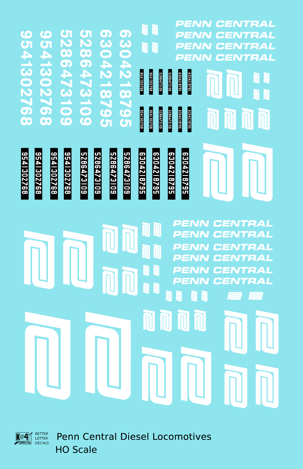 Penn Central PC Diesel Locomotive White