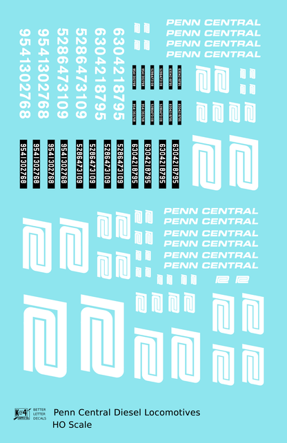 Penn Central PC Diesel Locomotive White