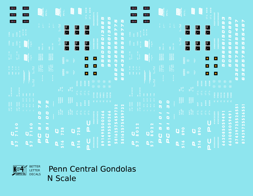 Penn Central Gondola White