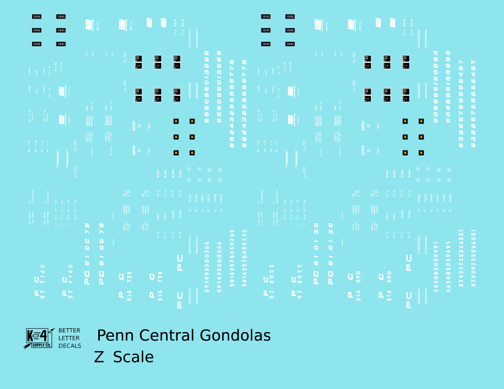 Penn Central Gondola White