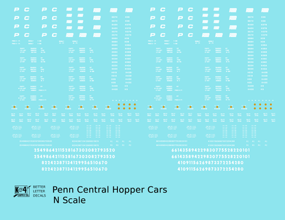 Penn Central Hopper Car White