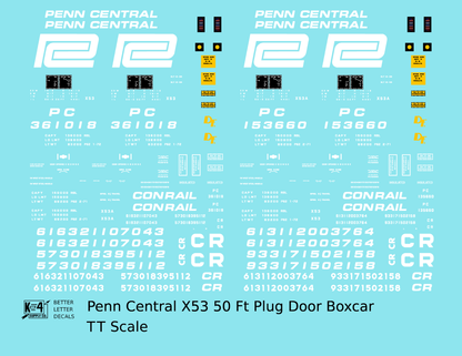 Penn Central, Conrail X53 Insulated Boxcar White