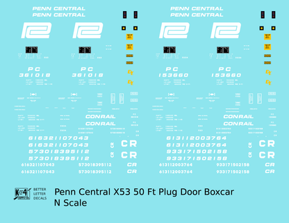 Penn Central, Conrail X53 Insulated Boxcar White