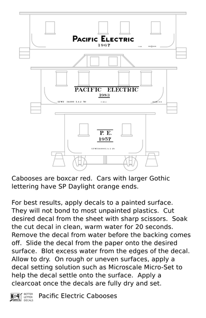 Pacific Electric Caboose White