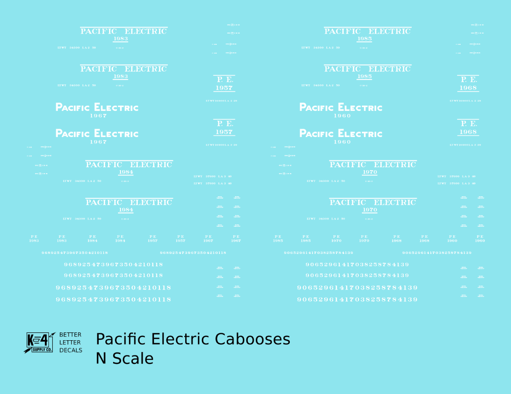Pacific Electric Caboose White