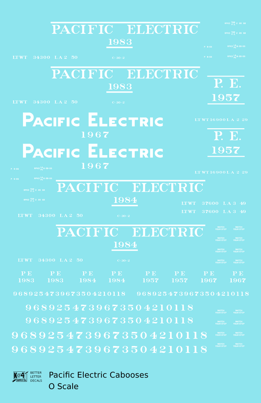 Pacific Electric Caboose White