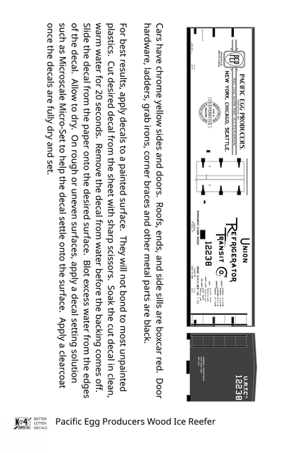 PEP Pacific Egg Producers Wood Ice Reefer Black
