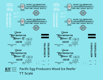 PEP Pacific Egg Producers Wood Ice Reefer Black