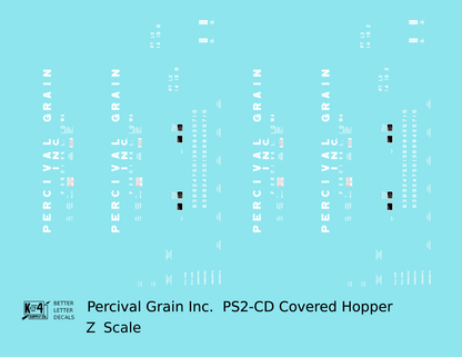 Percival Grain, Inc. PS-2CD Covered Hopper White Iowa