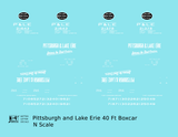 Pittsburgh and Lake Erie 40 Ft Boxcar Serves the Steel Centers P&LE
