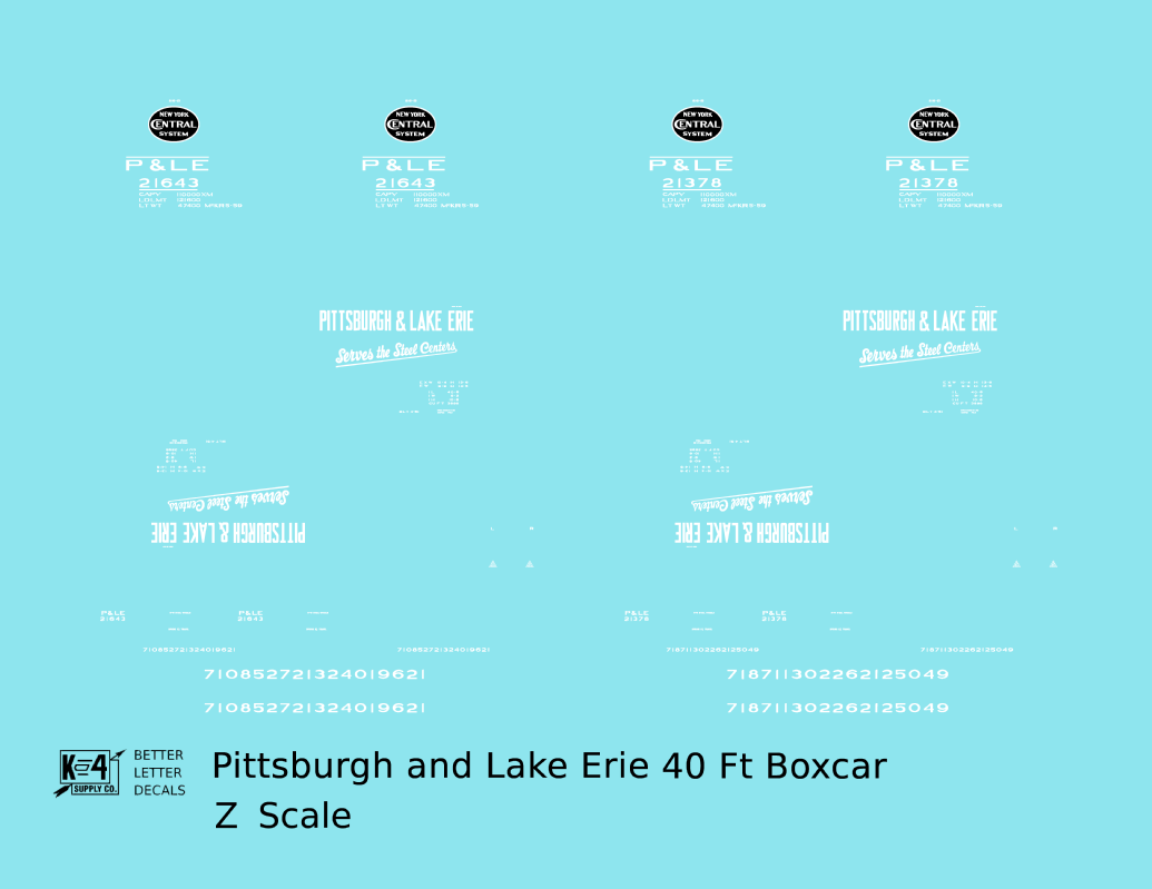 Pittsburgh and Lake Erie 40 Ft Boxcar Serves the Steel Centers P&LE