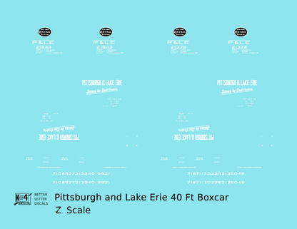 Pittsburgh and Lake Erie 40 Ft Boxcar Serves the Steel Centers P&LE