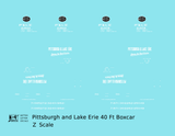 Pittsburgh and Lake Erie 40 Ft Boxcar Serves the Steel Centers P&LE