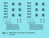 Pittsburgh and Lake Erie Caboose Black P&LE