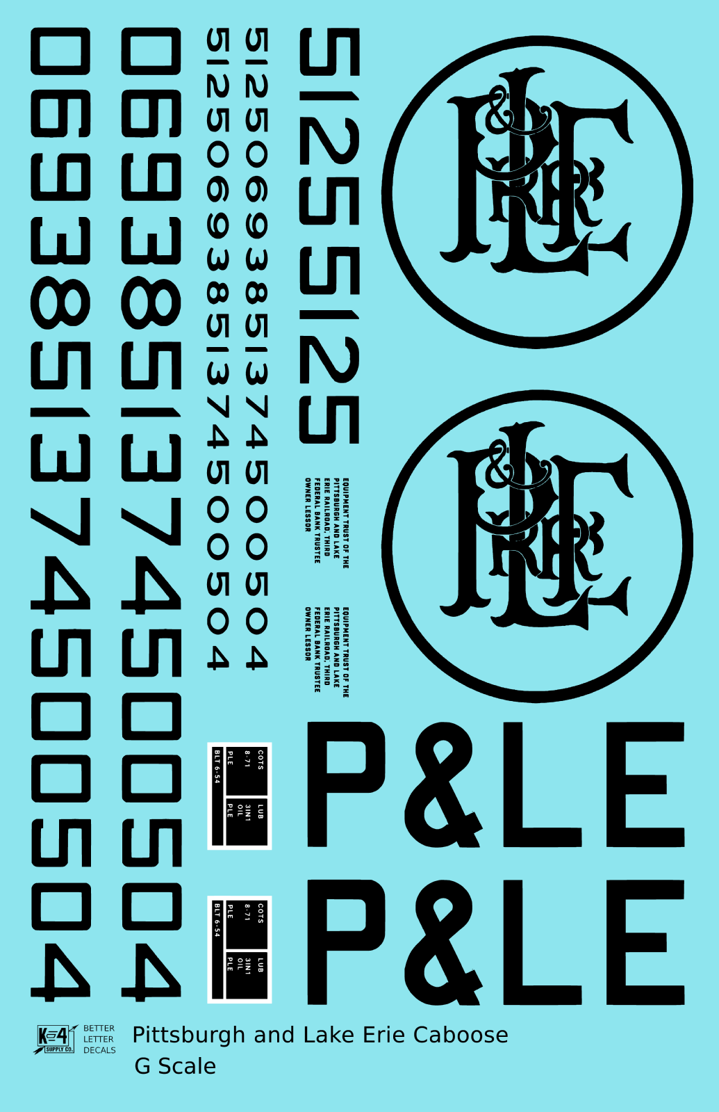 Pittsburgh and Lake Erie Caboose Black P&LE