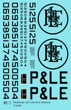 Pittsburgh and Lake Erie Caboose Black P&LE