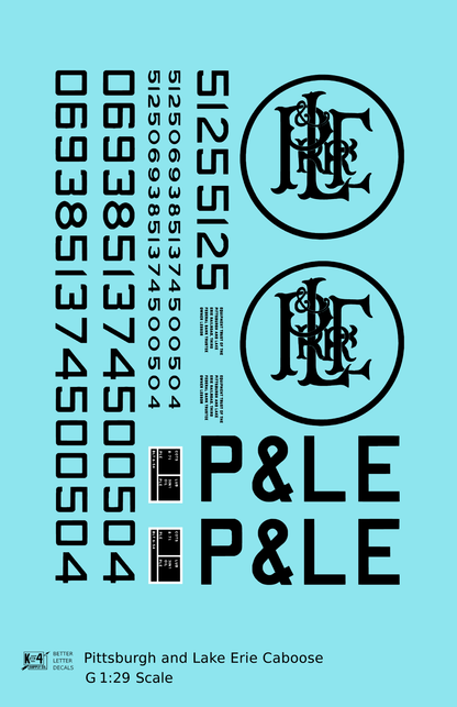 Pittsburgh and Lake Erie Caboose Black P&LE