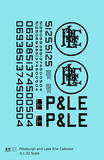 Pittsburgh and Lake Erie Caboose Black P&LE