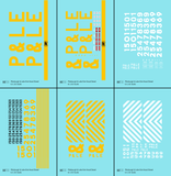 Pittsburgh and Lake Erie Diesel Locomotive Yellow and White  - Decal - Choose Scale