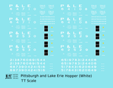 Pittsburgh and Lake Erie Hopper Car White P&LE