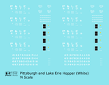 Pittsburgh and Lake Erie Hopper Car White P&LE