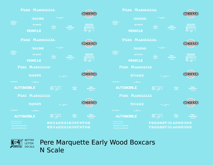 Pere Marquette 38 Ft Wood Boxcar White