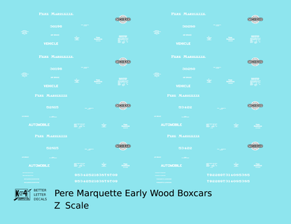 Pere Marquette 38 Ft Wood Boxcar White