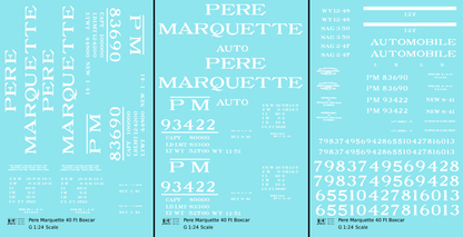 Pere Marquette 40 Ft Steel Boxcar White