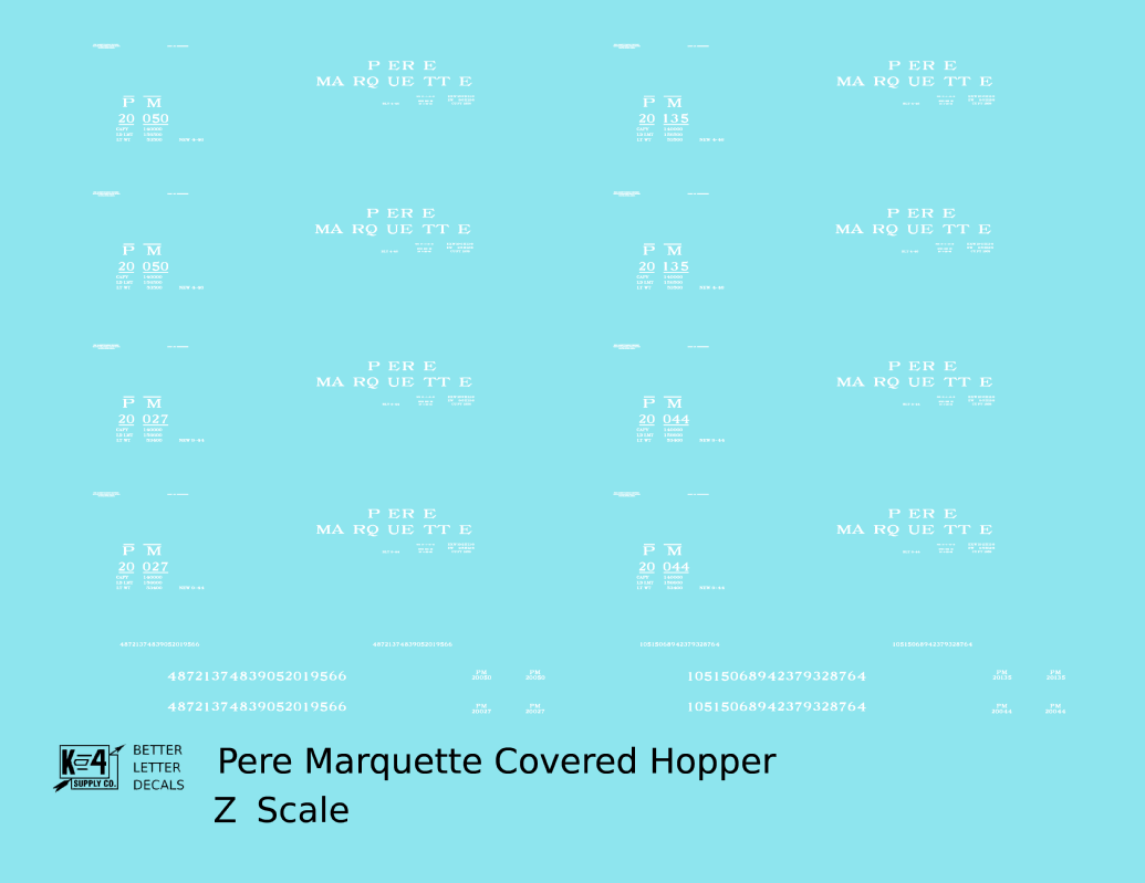 Pere Marquette Covered Hopper White