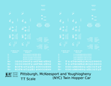 PMcK&Y Twin Hopper Car White New York Central